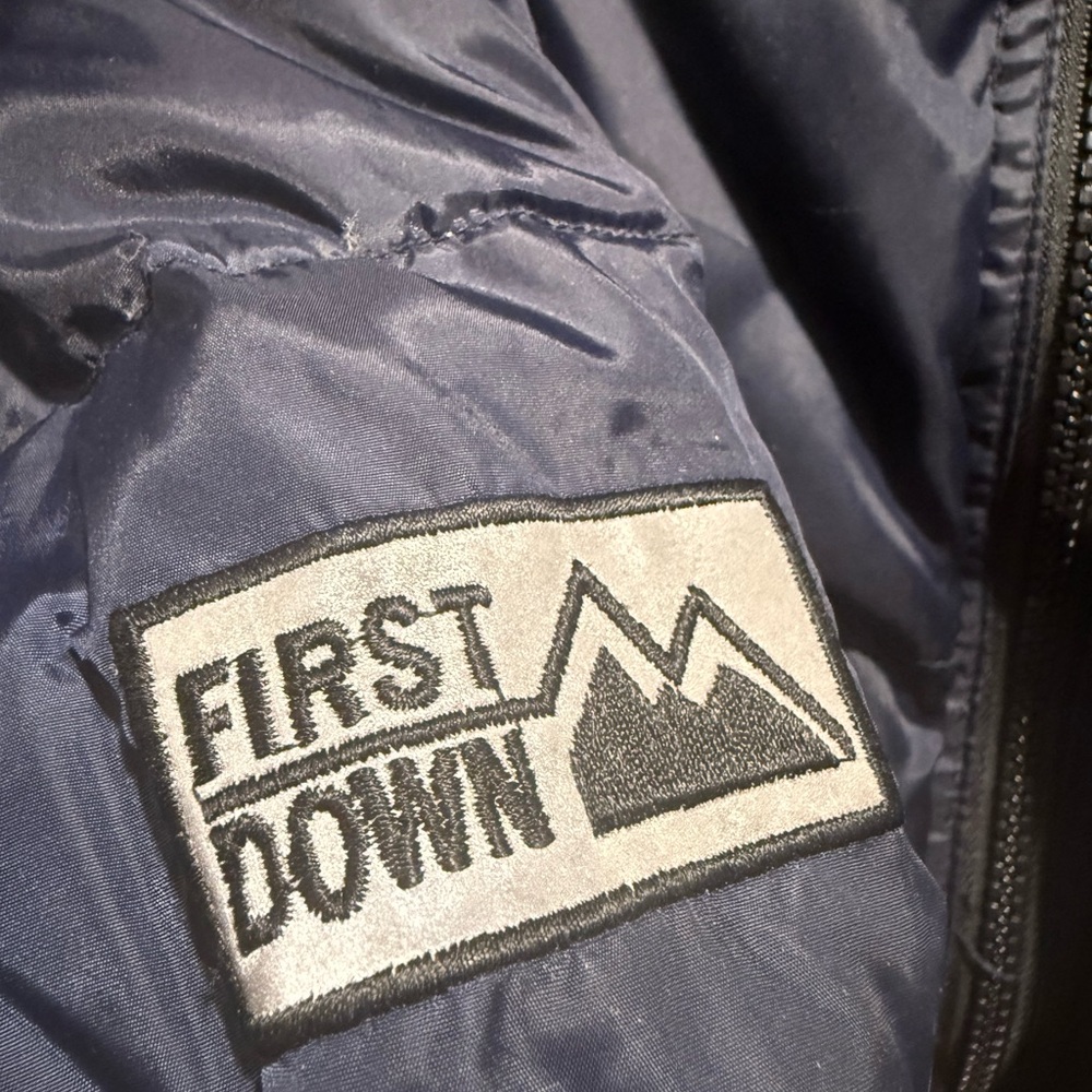 First Down Reversible Puffer Jacket Ripstop Y2K - image 6